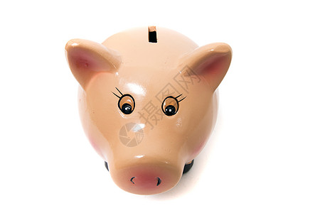 美猪银行现金金融粉色陶瓷尾巴小猪储蓄制品银行业商业图片
