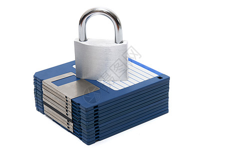 带软盘的挂锁硬件技术电子产品数据店铺锁定磁盘救援安全光盘图片