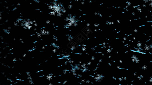 4K 的逼真雪景  3d 渲染背景电视薄片降雪假期雪花运动天气白色黑色庆典图片
