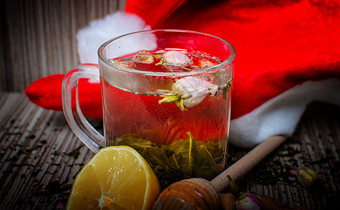 热冬茶加柠檬 蜂蜜和姜汁国家香气烹饪生活药品饮料食物杯子午餐玻璃图片