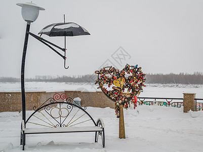 象一个男子与雨伞冬天的形象公园天气雪花女士男性一阵风降雪景观男人街道图片