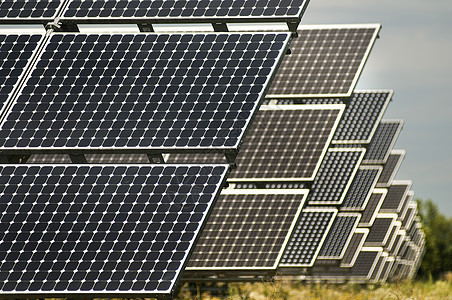 太阳能电池板生态太阳阳光控制板城市建筑集电极光伏技术细胞图片