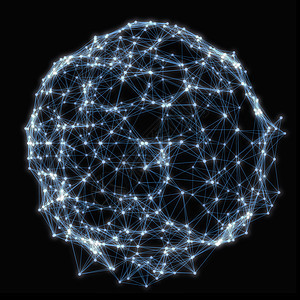 发光粒子的照明球体科学互联网3d全球网格显示器世界技术网络地球图片