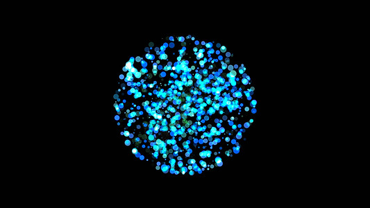 抽象背景与粒子球体网络活力科学地球力量收音机技术海浪物理量子图片