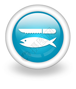 鱼类图标图标 按钮 象形鱼清洁去骨插图剔骨娱乐蒙皮闲暇鱼类钓鱼海鲜指示牌背景