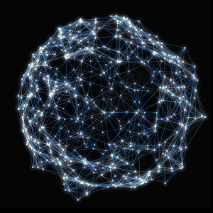 具有连接线和点的球体科学全球电脑地球数据3d艺术世界互联网原子图片