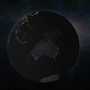 有城市光的夜地球仪天文学卫星气氛技术阴影海洋互联网天空网络太阳图片