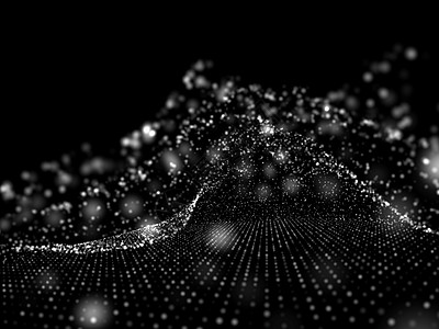 带点的抽象多边形空间黑色科学星系数据星星互联网活力墙纸科幻粒子图片