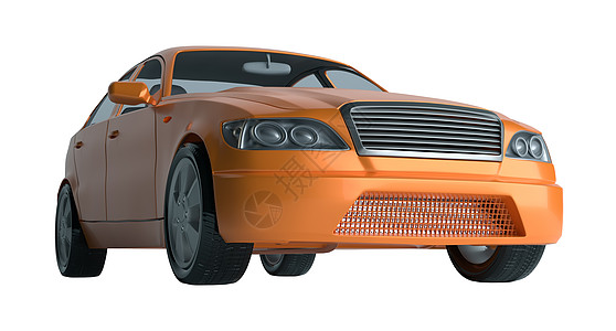 普通豪华轿车的 CG 渲染驾驶汽车零售金属白色掀背车3d反射力量发动机图片