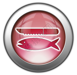 图标 按钮 象形鱼清洁内脏钓鱼插图海鲜剔骨闲暇去骨文字指示牌纽扣图片