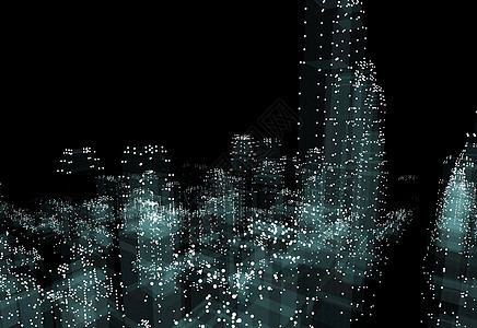 城市景观未来派 3d 城市霓虹灯全景建筑小说天际办公室技术银行业体积高科技全息图片