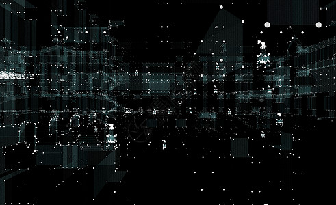 城市景观未来派 3d 城市霓虹灯摩天大楼街道小说中心原理图数据蓝色金融高科技速度图片