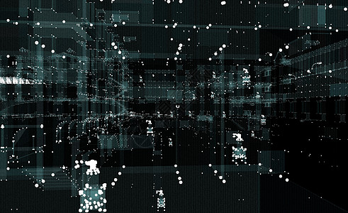 城市景观未来派 3d 城市霓虹灯小说建筑技术金融工程摩天大楼数据高科技原理图体积图片