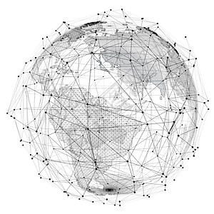 特写地球和网络线路在我之上圆圈技术互联网电脑航空公司飞机行星数据旅行金属图片