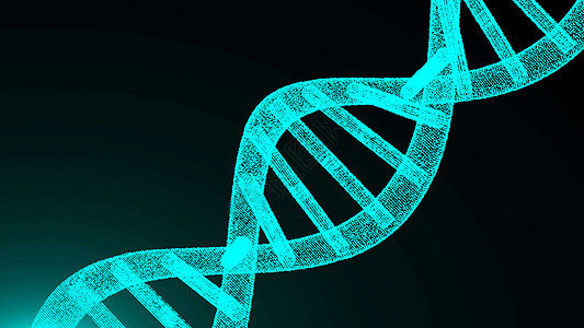 抽象的 dna 粒子 数字插图背景染色体技术科学基因动态分子模块运动结构生物图片