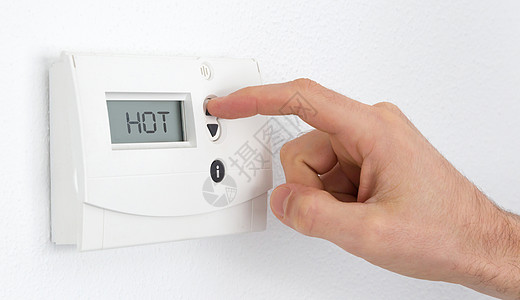 现代数字自动调温器热控制温暖控制板冷冻温度水平白色加热储蓄生态图片