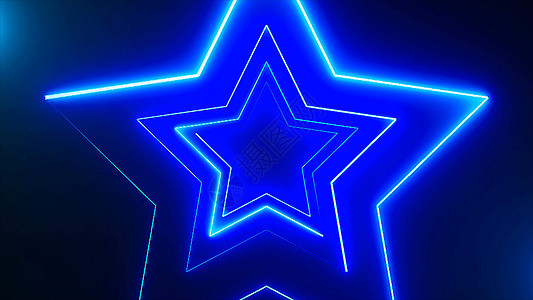 夜店vj素材与霓虹星的抽象数字式背景音乐会音乐投影星星线条隧道打碟机展示激光笔画背景