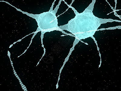 大脑中神经元的抽象例证头脑科学解剖学3d信号神经生物冥想风暴辉光图片