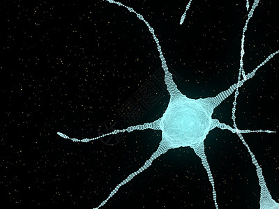 大脑中神经元的抽象例证活力3d辉光网络头脑激素解剖学神经轴突冲动图片