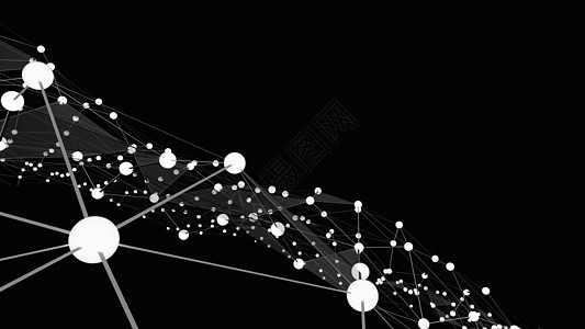 抽象技术背景未来网络细胞节点界面网格粒子3d科学公司多边形线条图片