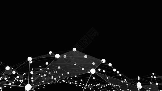 抽象技术背景未来网络三角形细胞网格辉光节点粒子界面活力多边形公司图片