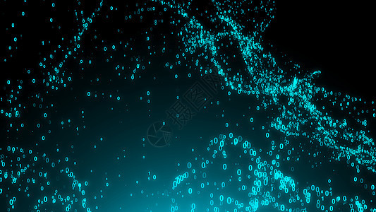 抽象的二进制代码背景 波数字背景行业商业溪流网络技术屏幕电子编程蓝色展示图片