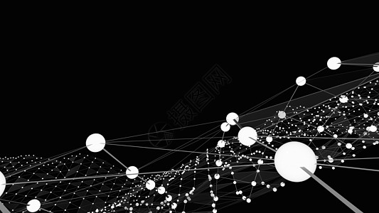 抽象技术背景未来网络粒子辉光3d线条公司网格细胞科学活力三角形图片