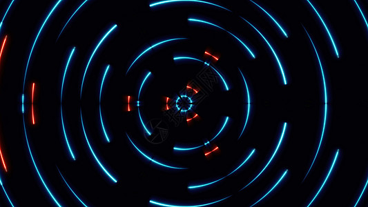 在 space3d 渲染中移动抽象霓虹灯线派对活力激光速度手电筒技术辉光插图光束闪光图片