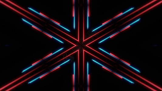 在 space3d 渲染中移动抽象霓虹灯线活力插图手电筒运动辉光派对光束技术闪光激光图片