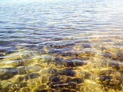 洋底海底潜艇地面反射海滩旅游蓝色海洋海浪水面光束图片