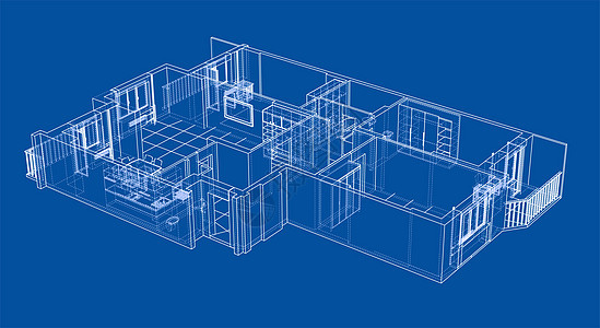 内部草图或蓝图家具艺术沙发3d技术地面公寓房子建造大厅图片