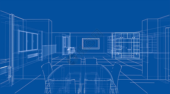 内部草图或蓝图技术3d草稿办公室大厅家具艺术地面建筑学桌子图片