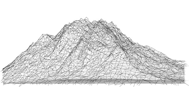 线框多边形景观  3d 它制作图案网格推介会地形插图技术节点电脑数据框架顶峰图片