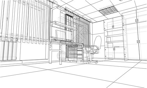 室内草图  3d 它制作图案绘画艺术公寓办公室建筑学电脑窗户大厅房子技术图片