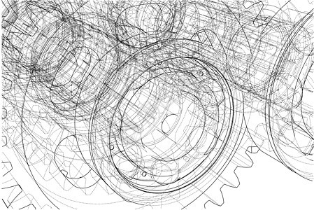 变速箱草图  3d 它制作图案机械绘画技术工业工厂工程建造机器电脑牙齿图片