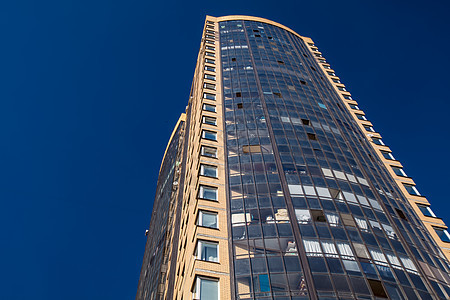 现代建筑外部城市公司办公室摩天大楼公寓玻璃蓝色市中心商业中心图片