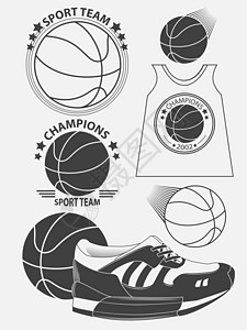 篮球锦标赛的标志大学推广联盟团队竞赛品牌木头白色街球标签图片