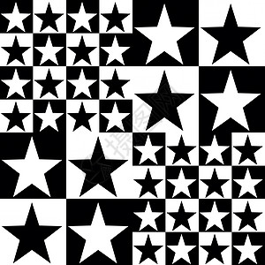 恒星的装饰模式韵律几何棋盘五边形星星高清图片