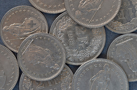 瑞士法郎硬币法郎金融储蓄货币投资金属图片