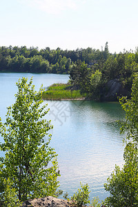 上方的湖泊视图图片
