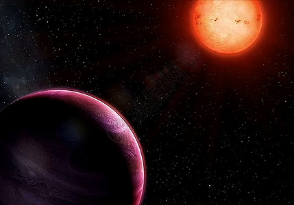 行星靠近恒星 系统看起来像阳光明媚的系统 艺术家看到的空间阴影重力圆圈小行星科学地球星星卫星农村宇宙图片