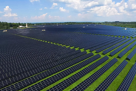 太阳能板 一种替代能源 可再生能源晴天公吨收费地球生态细胞发电机技术正方形来源图片