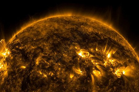 太阳通过过滤器和计算机图像观察太阳的景象 恒星是太阳3D转化力量渲染天文学星星太阳系红色阳光全球星系世界图片