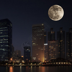 超月 满月月亮行星摄影收成天文学天文宇宙橙子风景月光图片