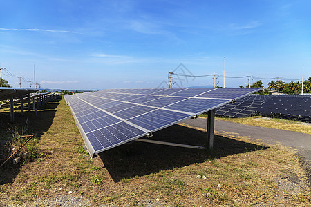 太阳能发电站绿色田地太阳能电池板面板创新光伏细胞电气太阳发电机植物生态阳光图片