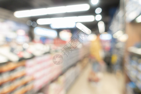 模糊的背景 超市的致命性走廊零售运动店铺建筑仓库简历食物产品市场图片