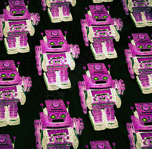 机器人人群工作团体奇数玩具叛乱领导者领导个性竞赛图片
