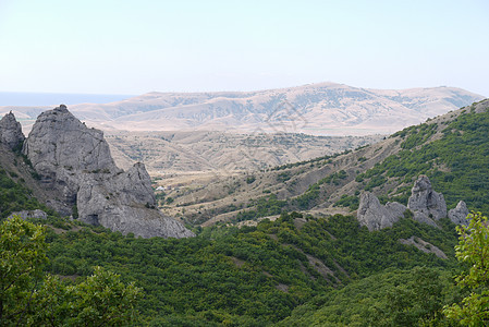 高岩山脚下峡谷的景色风景图片