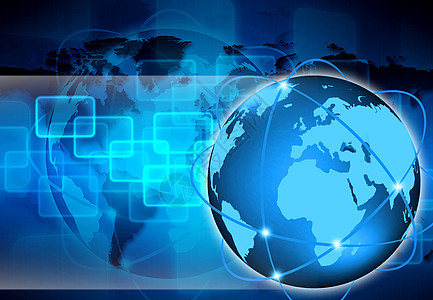 蓝色地球抽象世界技术电话电讯笔记本计算演讲商业桌面电脑地球社会背景