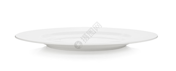 白背景上的空板早餐商品厨具午餐白色餐具正方形餐厅菜肴团体图片